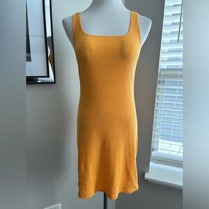 NWOT orange stretch tank top dress size medium